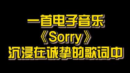 Sorry歌词版 西瓜视频